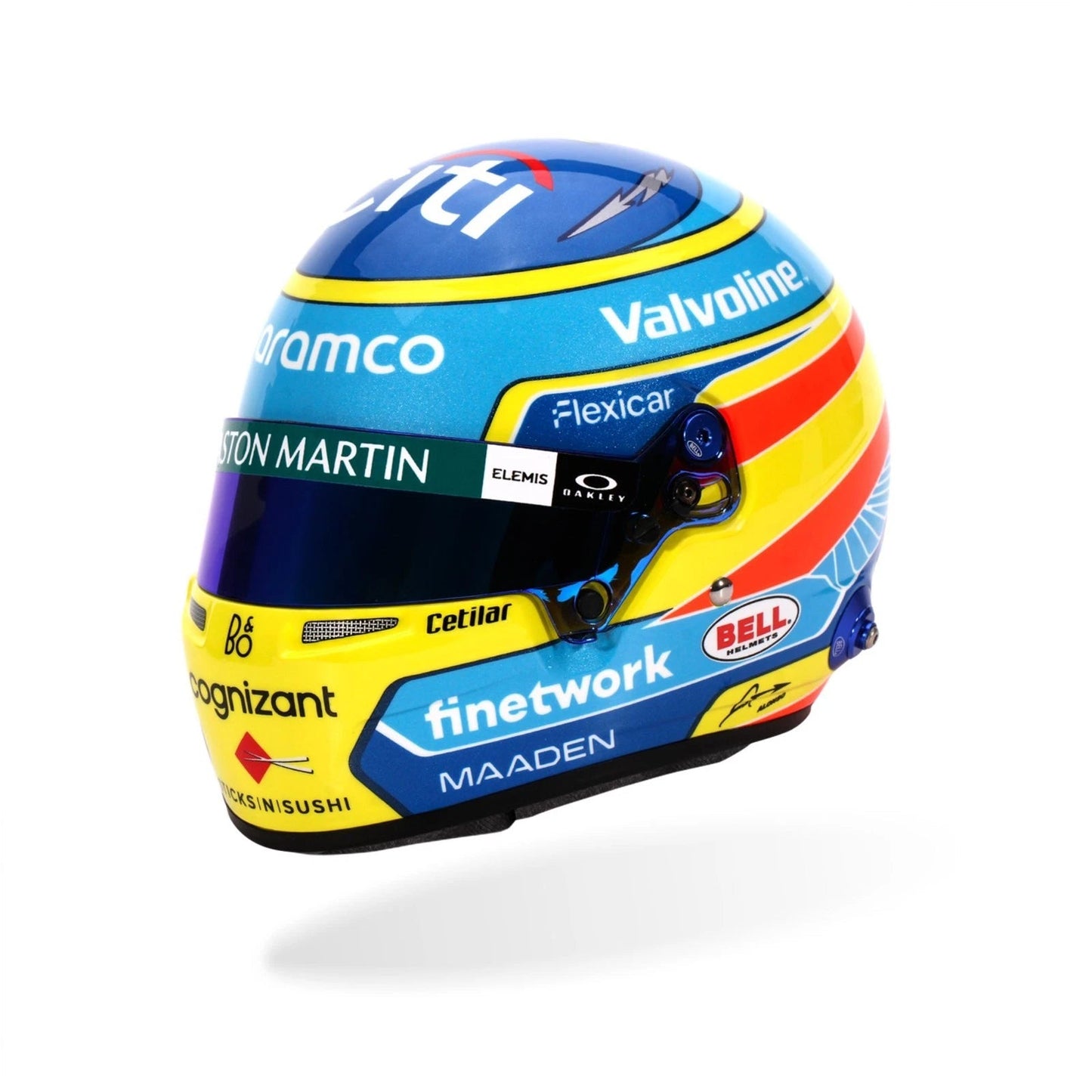 Mini Helmet Fernando Alonso Temp 2025 Escala 1/2