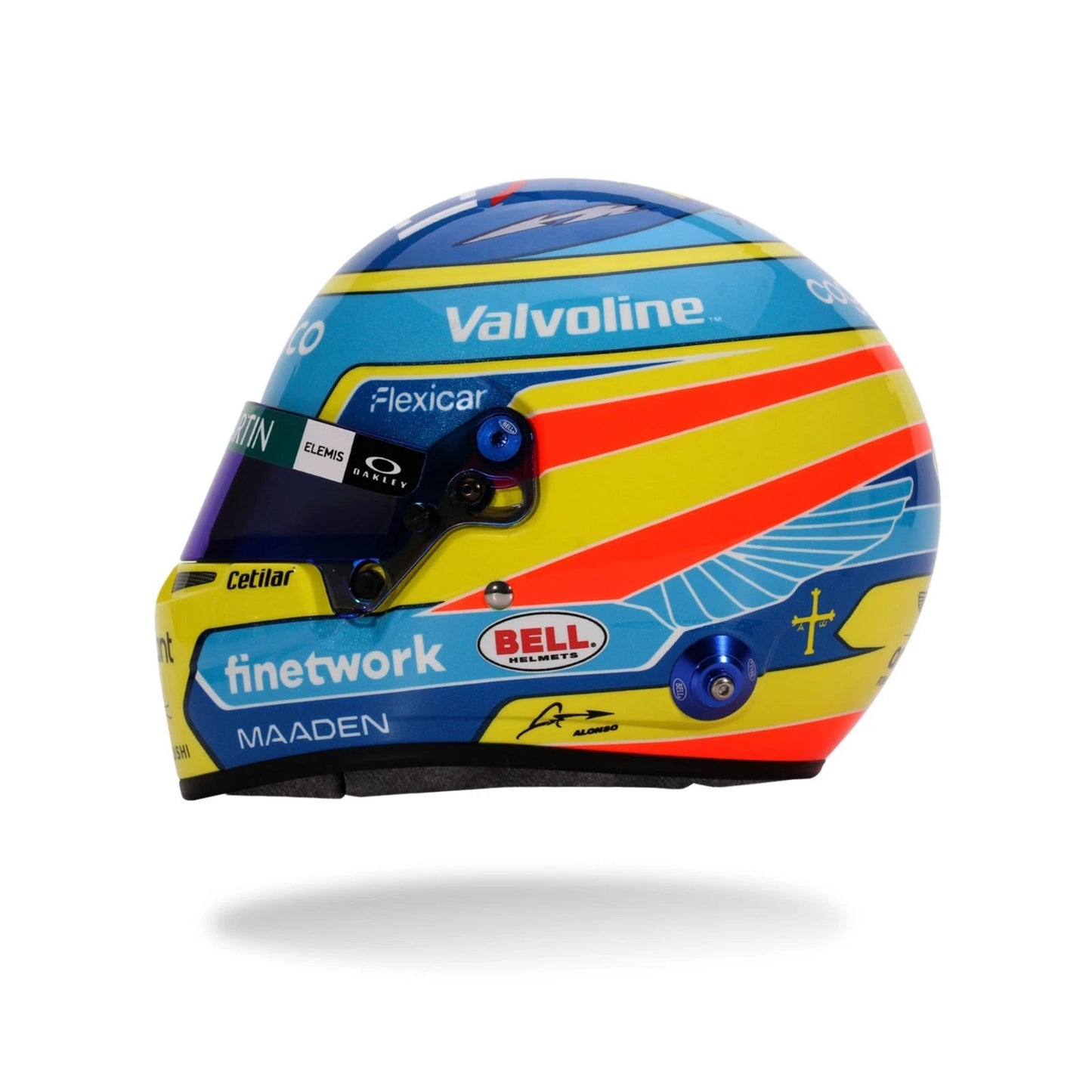Mini Helmet Fernando Alonso Temp 2025 Escala 1/2