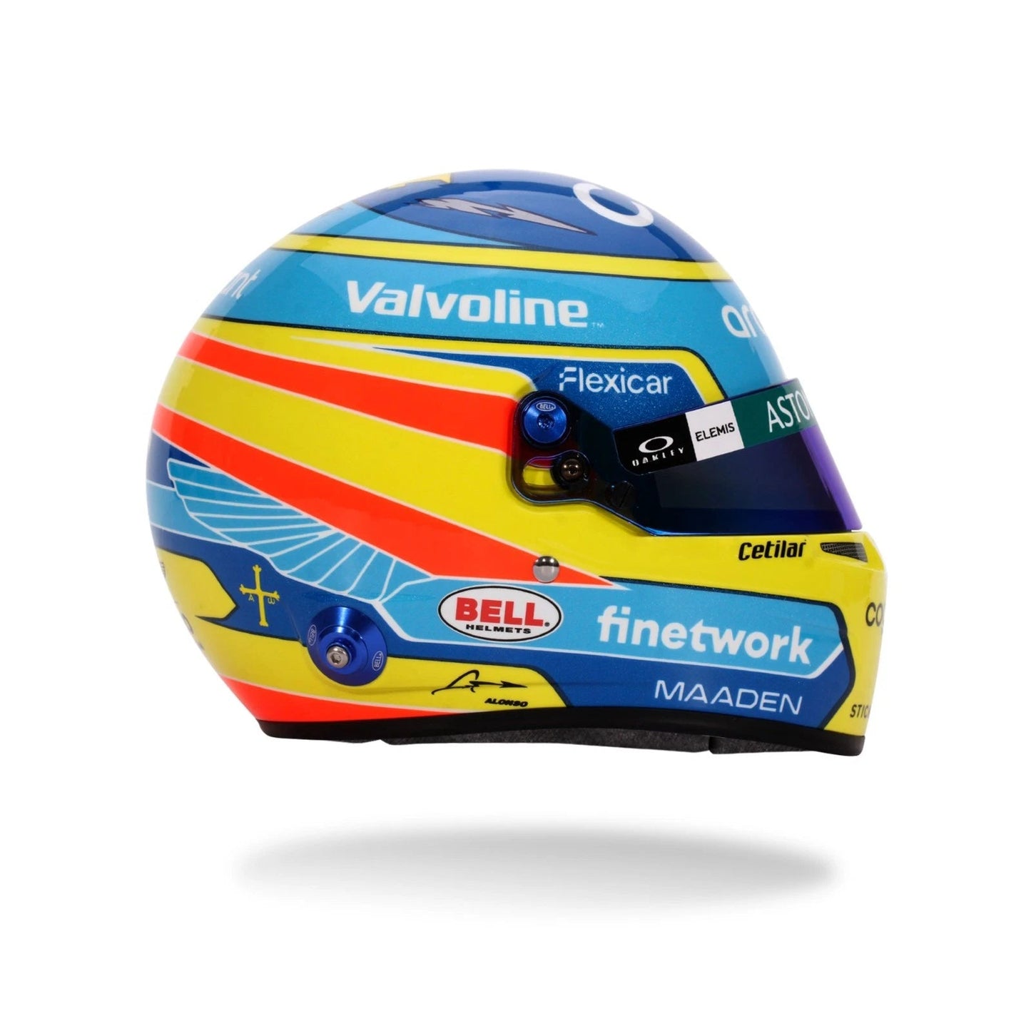 Mini Helmet Fernando Alonso Temp 2025 Escala 1/2