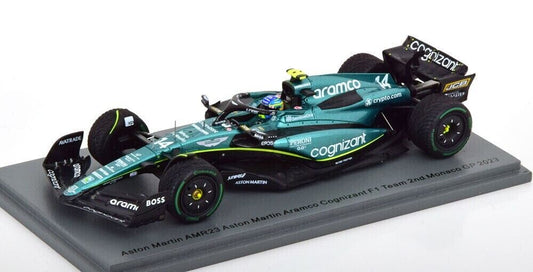 Spark Aston Martin AMR23 Monaco 2023 - Fernando Alonso 1/43