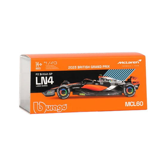 Bburago Mclaren Mcl60 British - Lando Norris 1/43 Acrilico