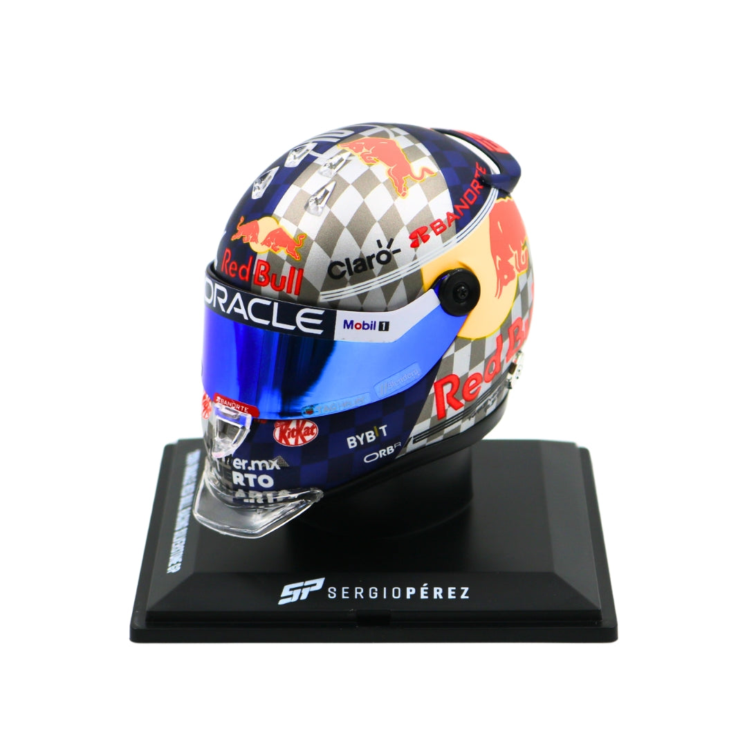 Mini Helmet Sergio Perez Gp Silverstone 2024 Escala 1/4