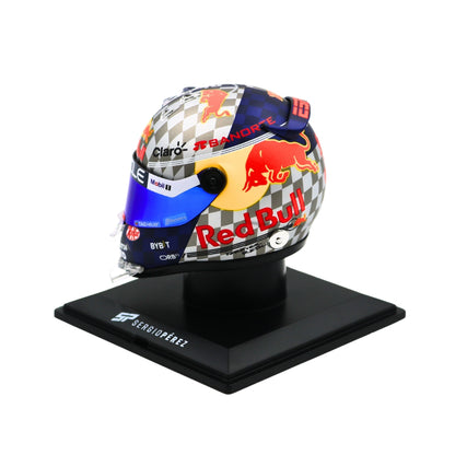 Mini Helmet Sergio Perez Gp Silverstone 2024 Escala 1/4