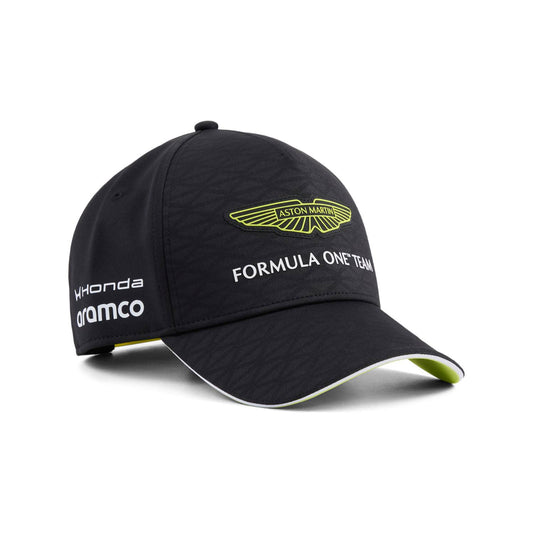 Gorra Oficial Aston Martin Negra 2026