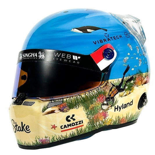 Mini Helmet Stake Valtteri Bottas Gp Monaco 2024 1/2
